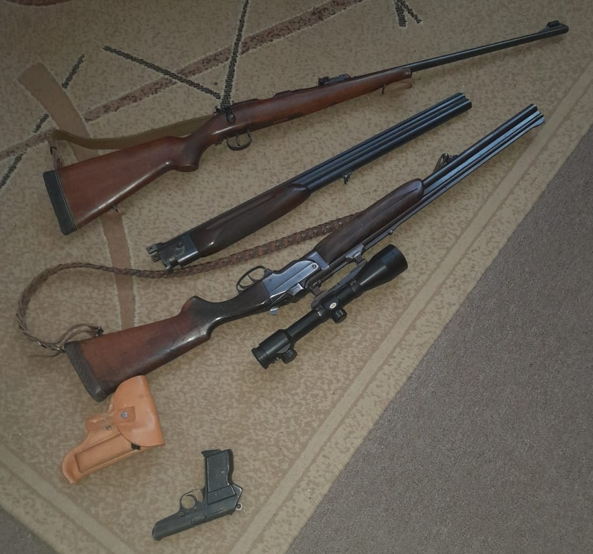 Guľobrok Kozlica ZH 104+Malokalibrovka ZKM 452+Pištoľ ČZ 70