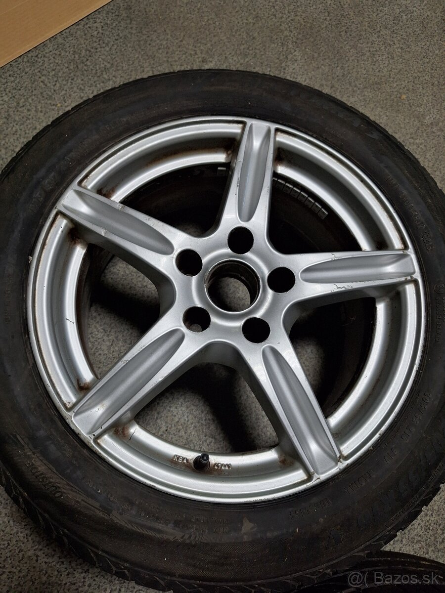 Predám 5x112 R16 205/55 letné pneumatiky