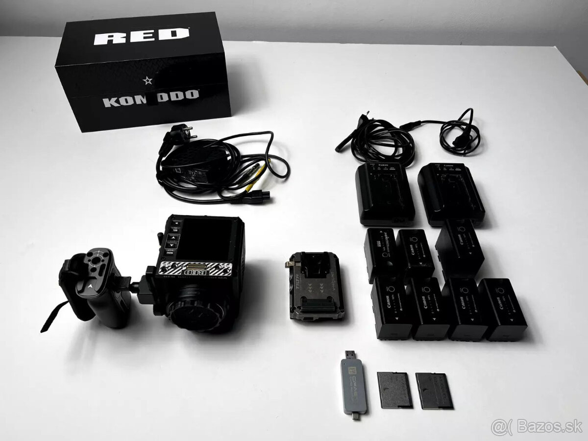 RED Komodo 6k - kompletná sada - iba 225 hodín