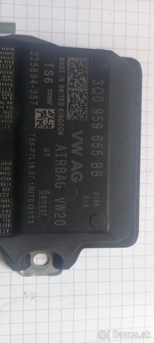 Vw pasat b8 golf 7 Vll jednotka airbag 3Q0959655