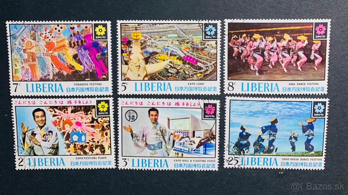 Postove znamky Liberia