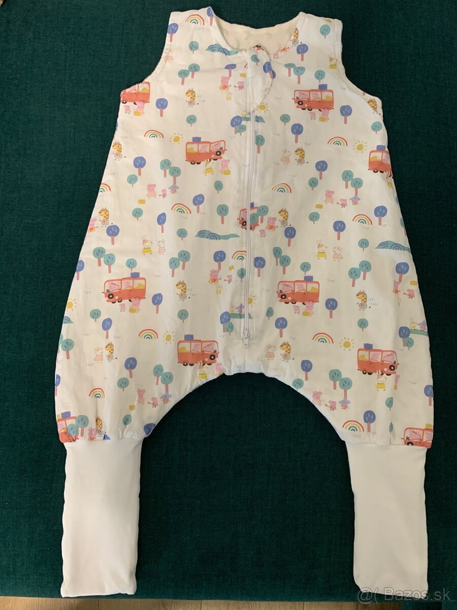 Detský spací vak s nožičkami Peppa Pig, veľkosť 74/80