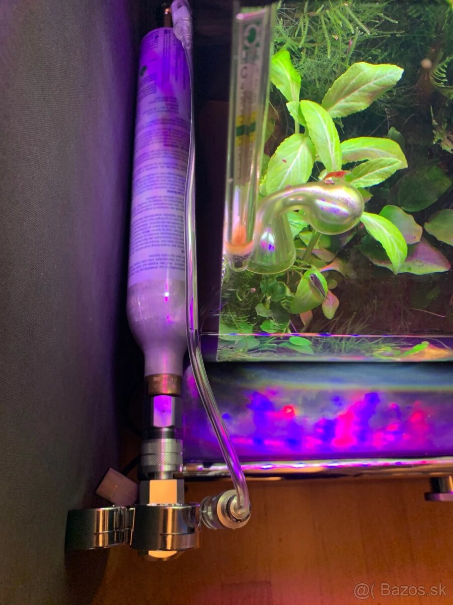 Akvaristicka co2 redukcia na SodaStream bombičku