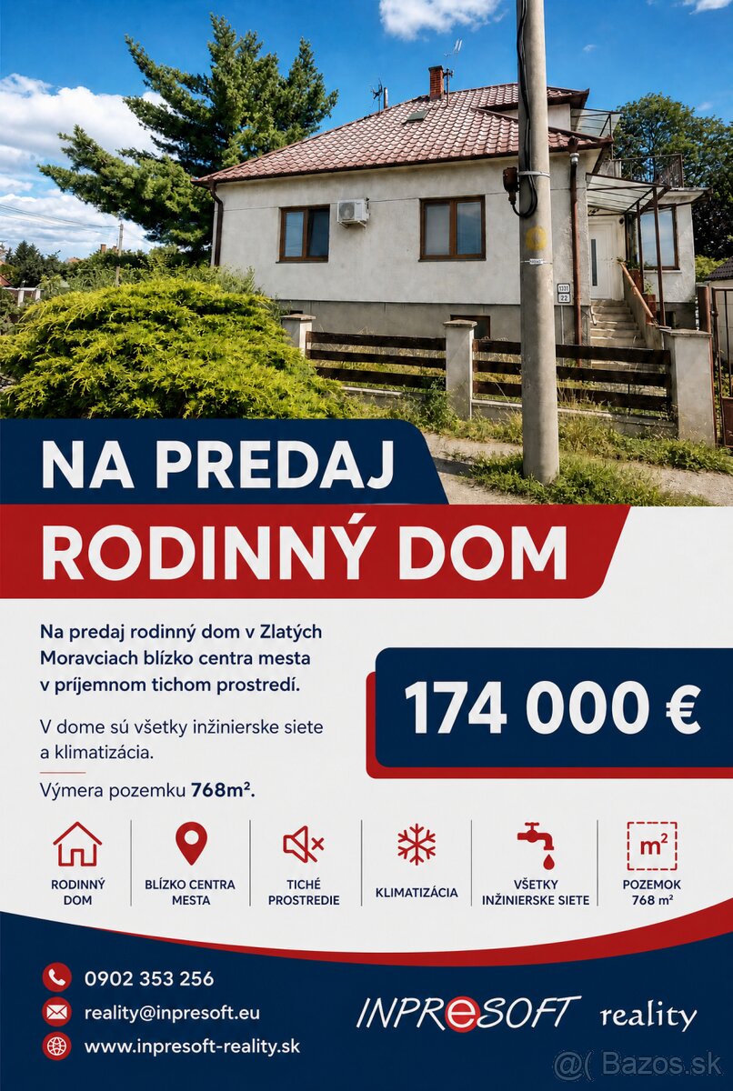 VIDEORodinný dom blízko centra Zlaté Moravce