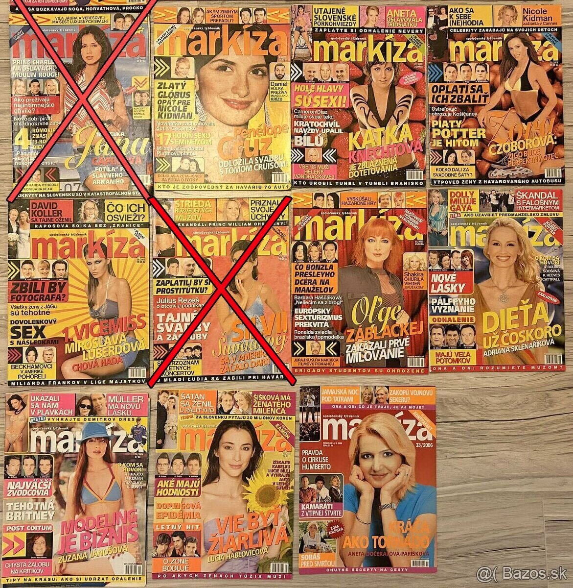 Časopisy Markíza 2001-2006