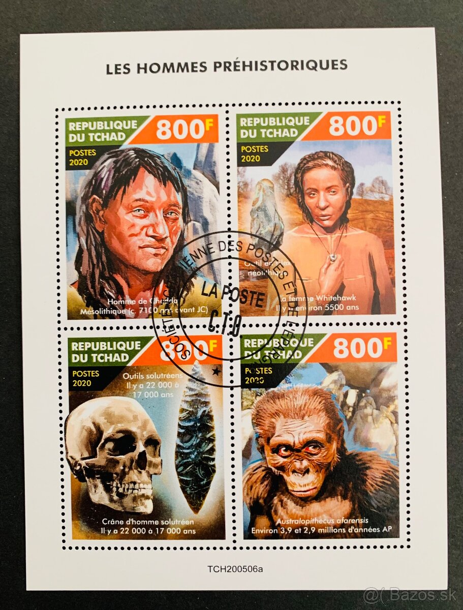 Postove znamky Prehistoricky clovek
