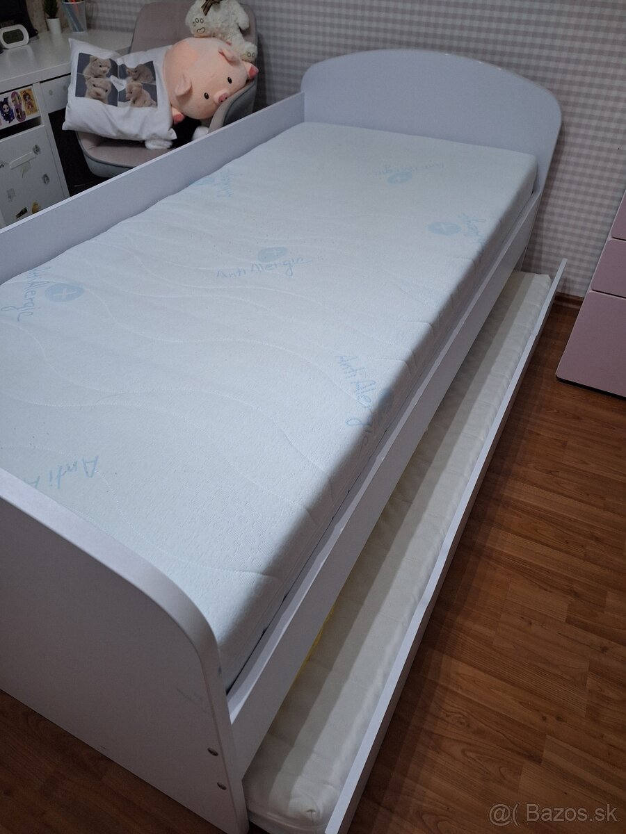 dvoj posteľ pre deti rozkladacia