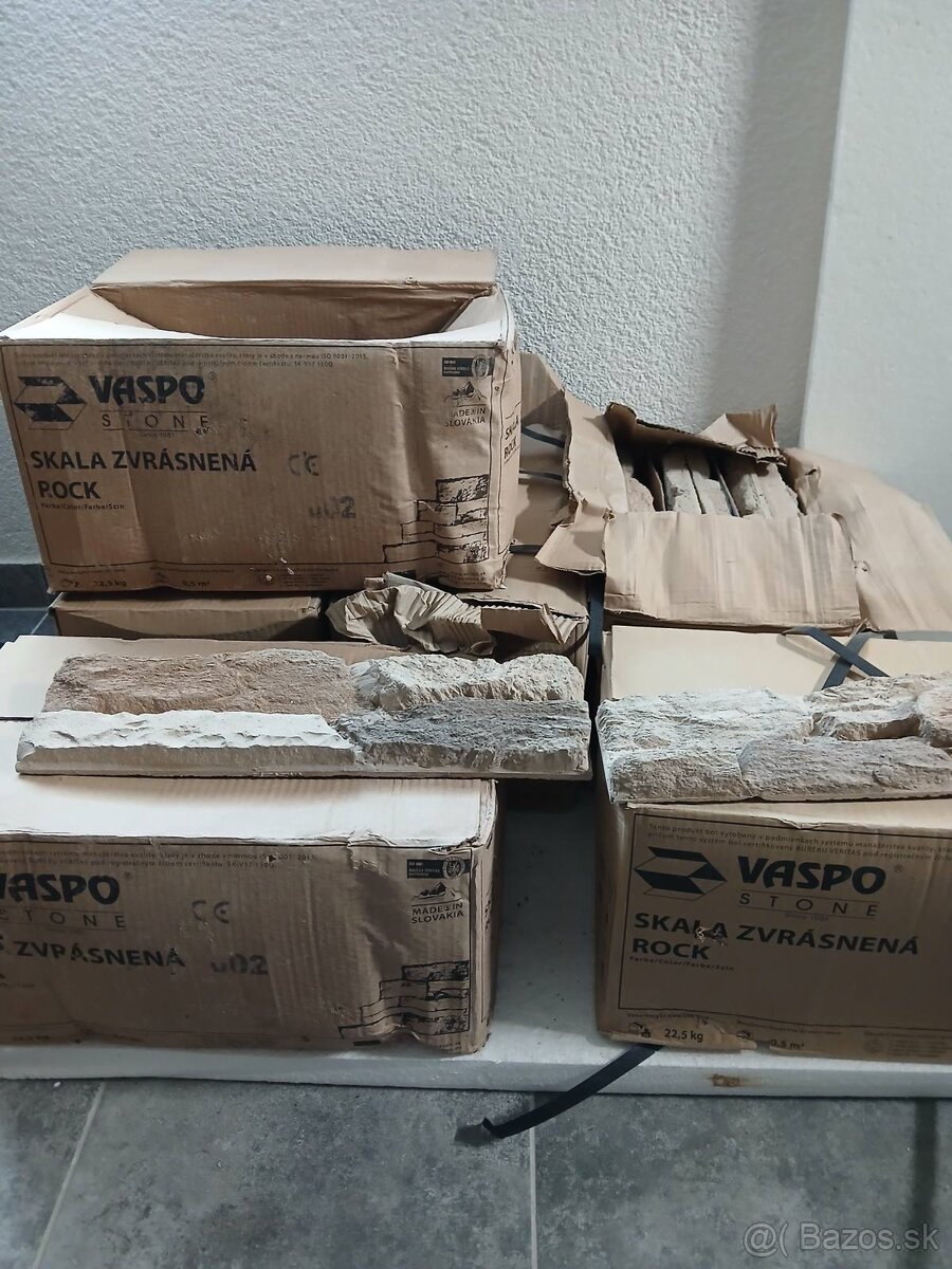 Obklad Vaspo skala zvrásnená, farba rock, 2,5 m2.