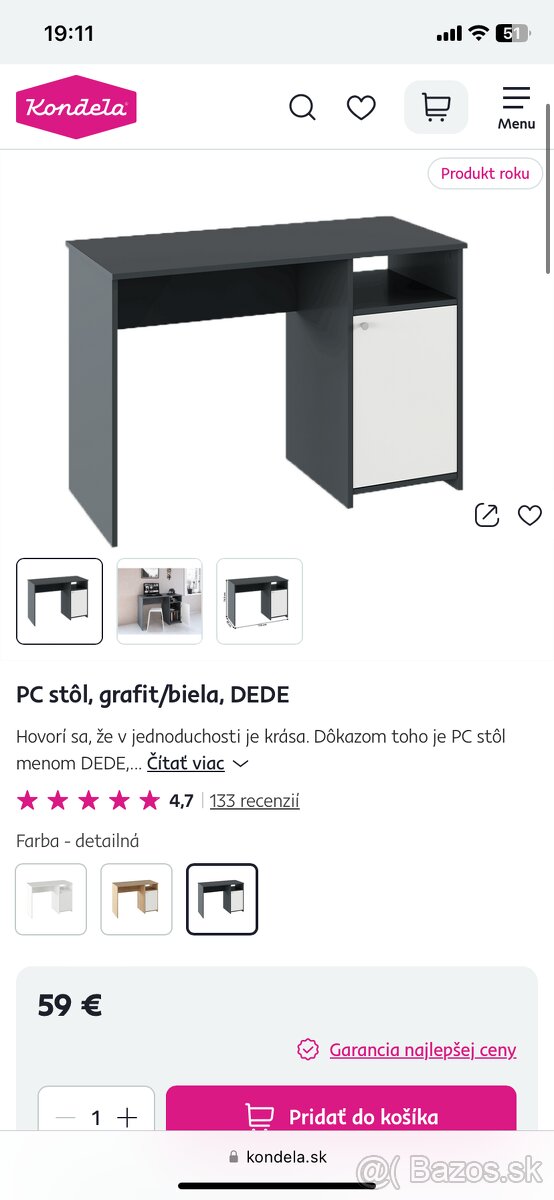 Písaci stolik
