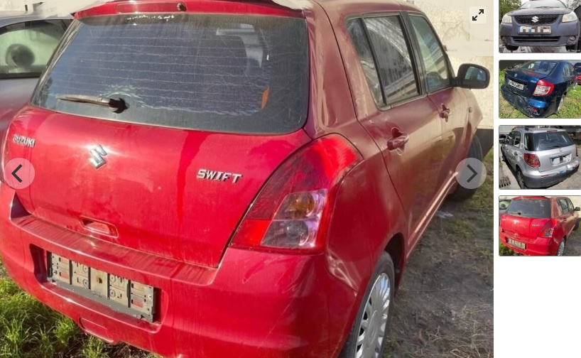 Suzuki Swift 1.5 2008 predám DVERE, MOTOR M15A, ZADNÝ NÁRAZ
