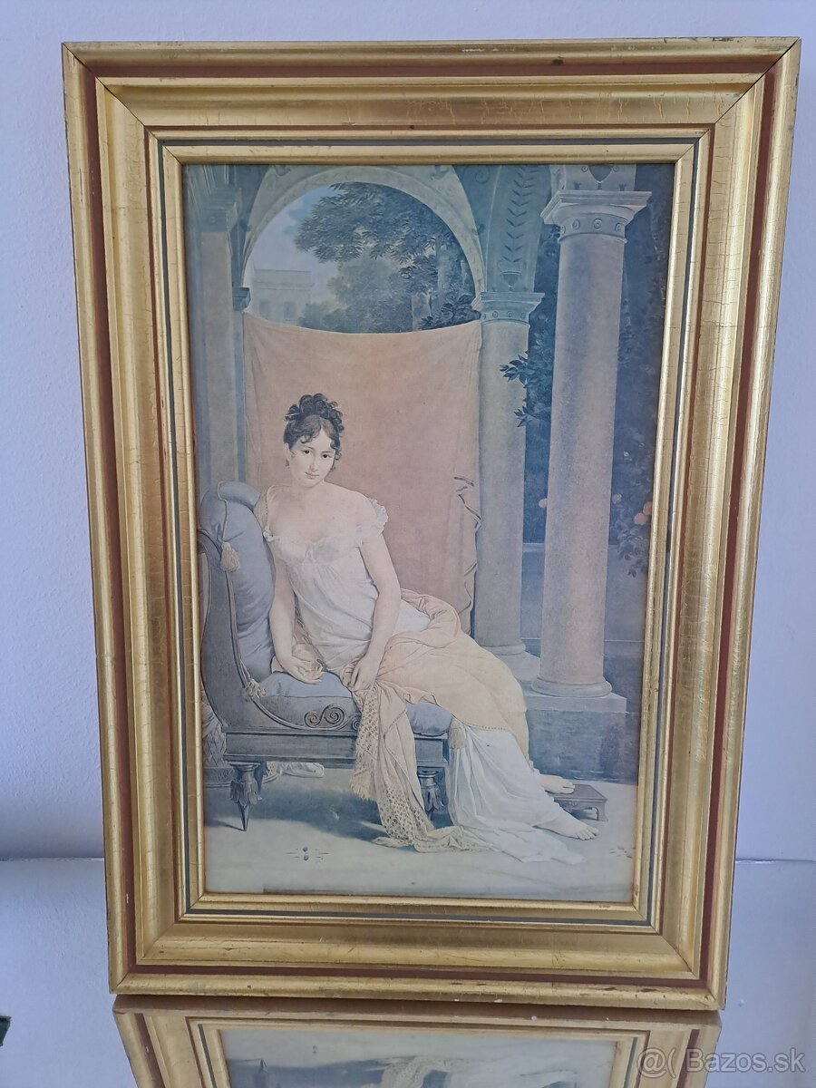 Starozitny obraz madame recamier