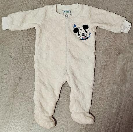Mickey (Disney) biely prechodný overal pre bábätko - č.68