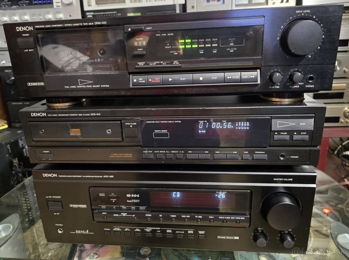 DENON hifi zostava AVR1400, DCD610, DRM400