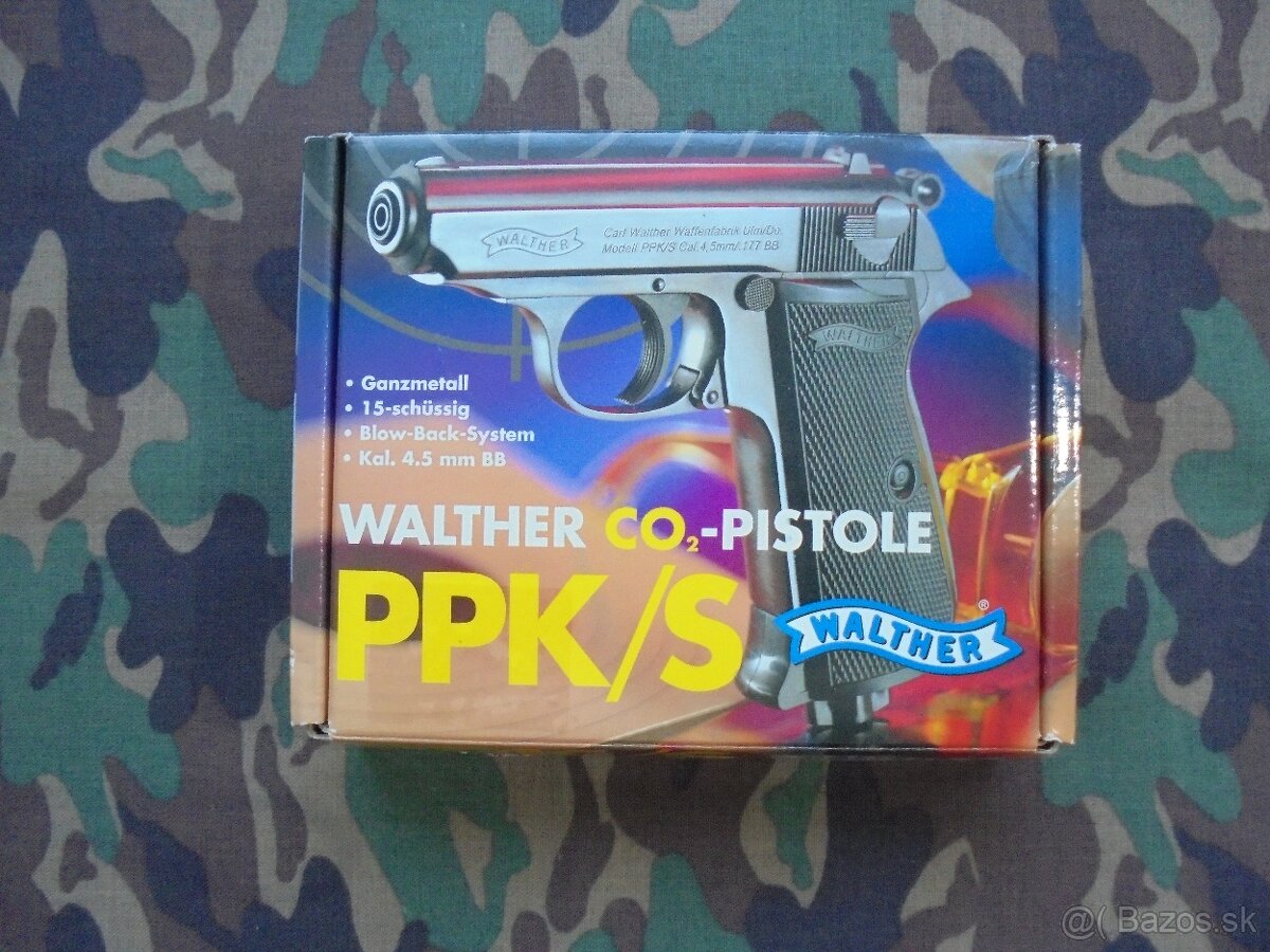 Umarex Walther PPK/S 4,5 mm CO2 GBB.