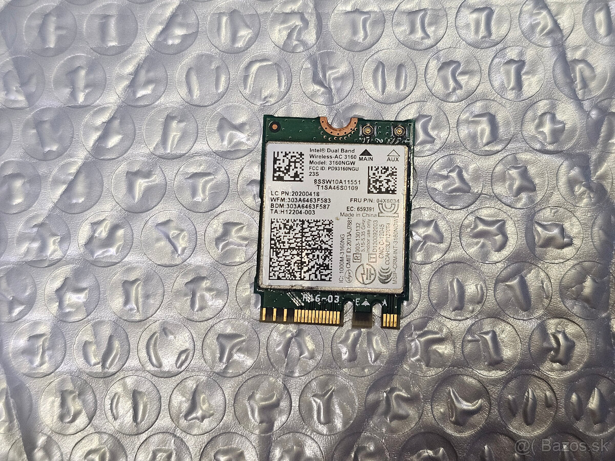 Intel Dual Band Wireless-AC 3160 (3160NGW)