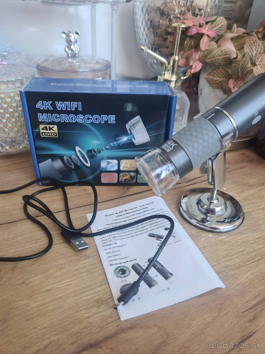 Digitálny mikroskop 4K - cez aplikáciu.