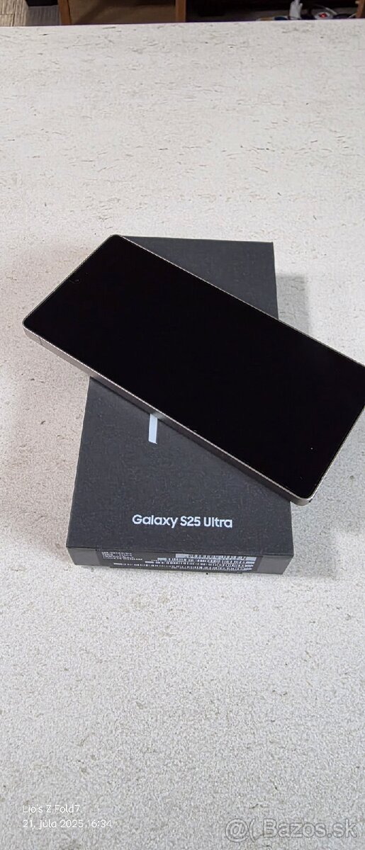 Predám samsung galaxy S25 Ultra 512GB Titanium black
