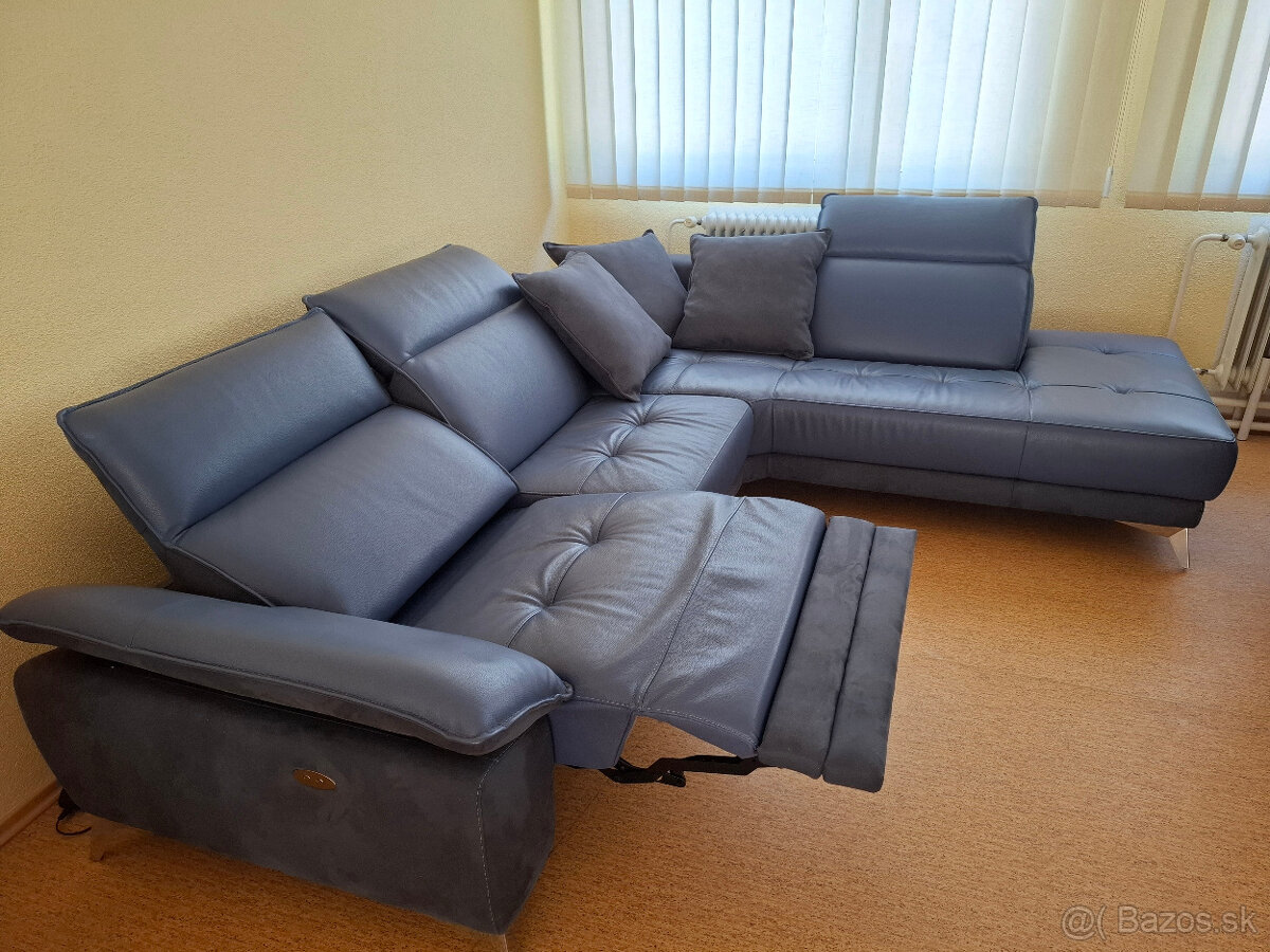 Talianska kožená sedacia súprava