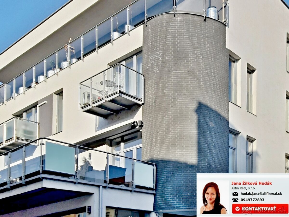 Moderný 2-izb. byt v centre Prešova s veľkou terasou.