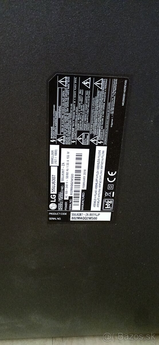 LG 55UJ6307 diely
