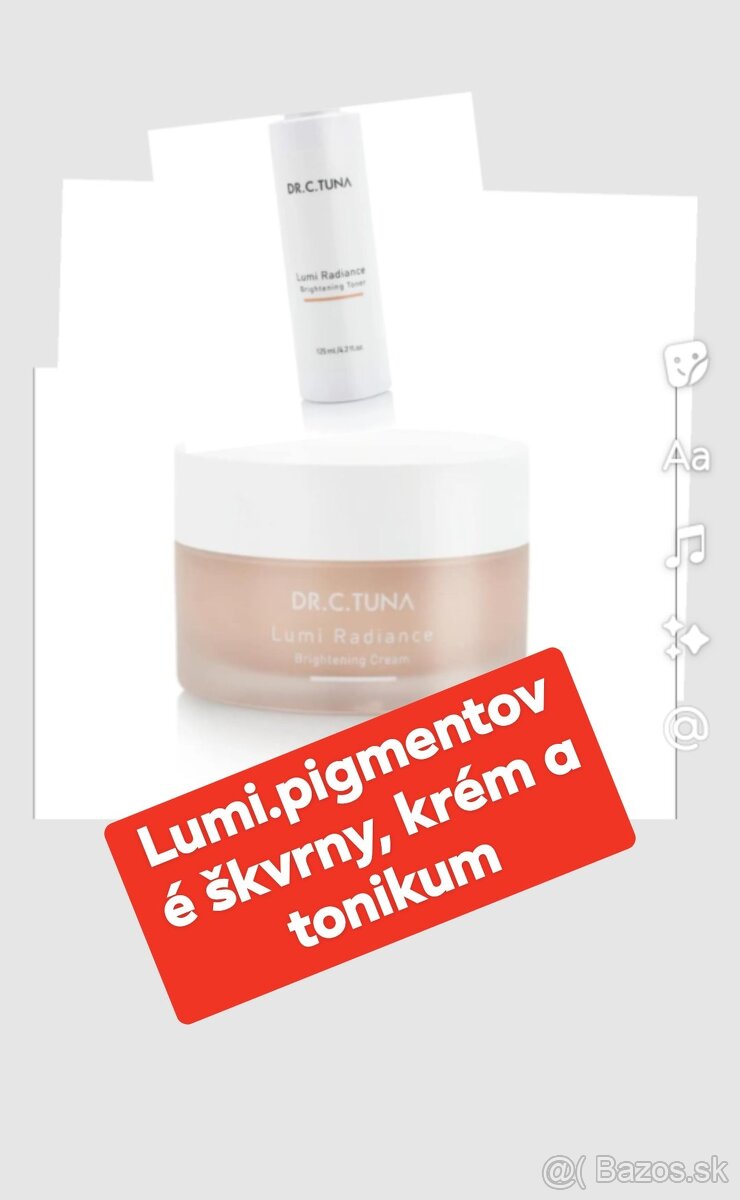 Dr.c.tuna Lumi Radiance krem a tonikum..Farmasi.skvele duo