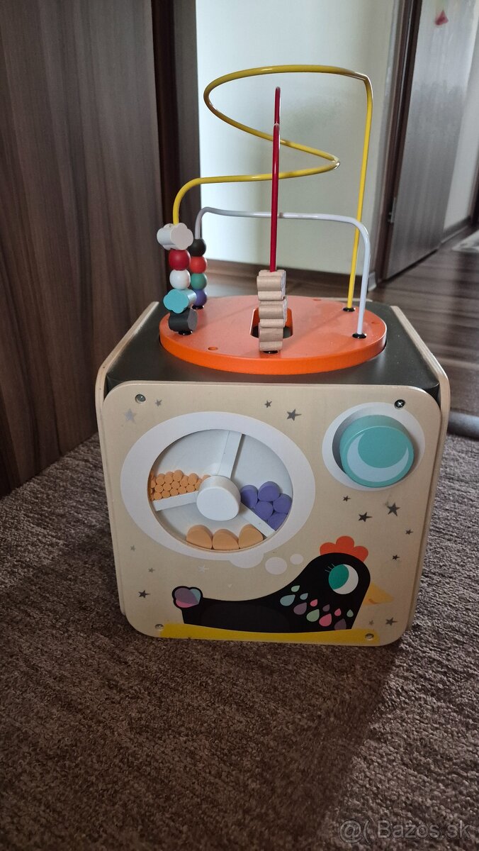 Drevená didaktická kocka/ hlavolam zn. Janod pre deti od 1r