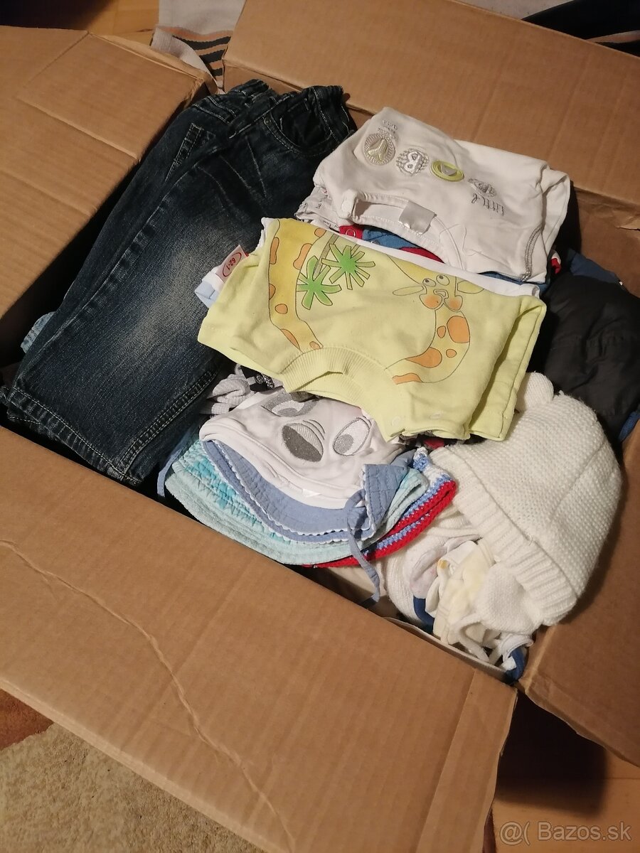 Balíky detského oblečenia do veľkosti 80
