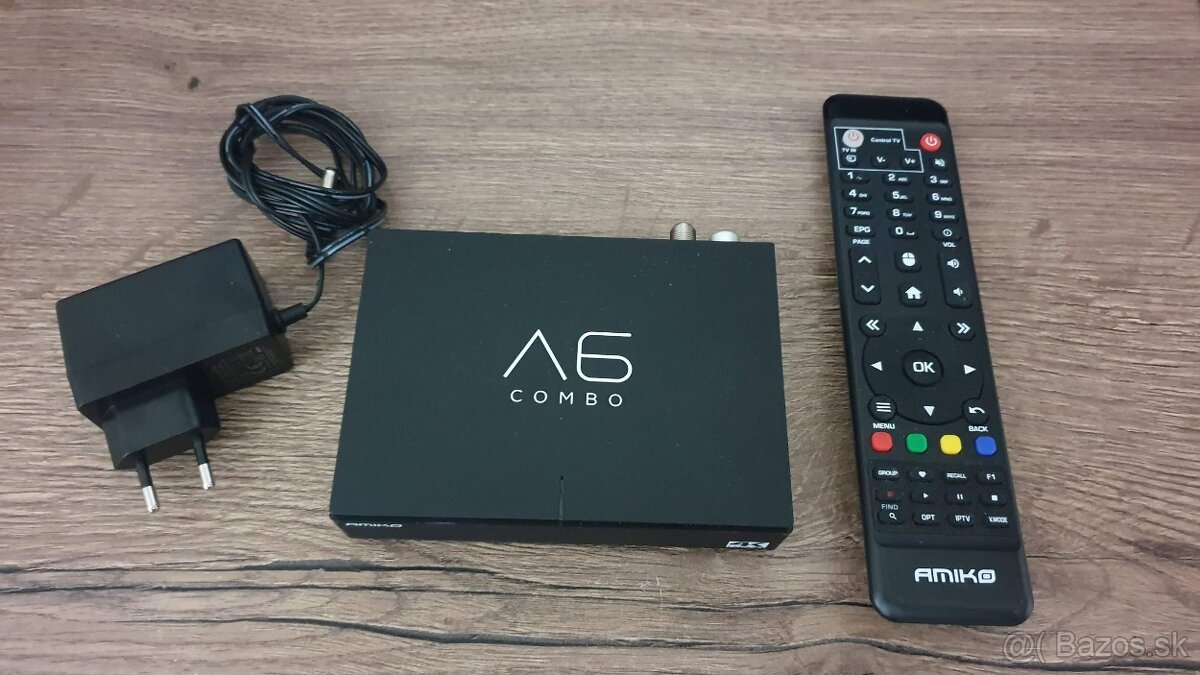 AMIKO A6 COMBO ANDROID DVB-S2 DVB-T2/C 4K UHD HEVC