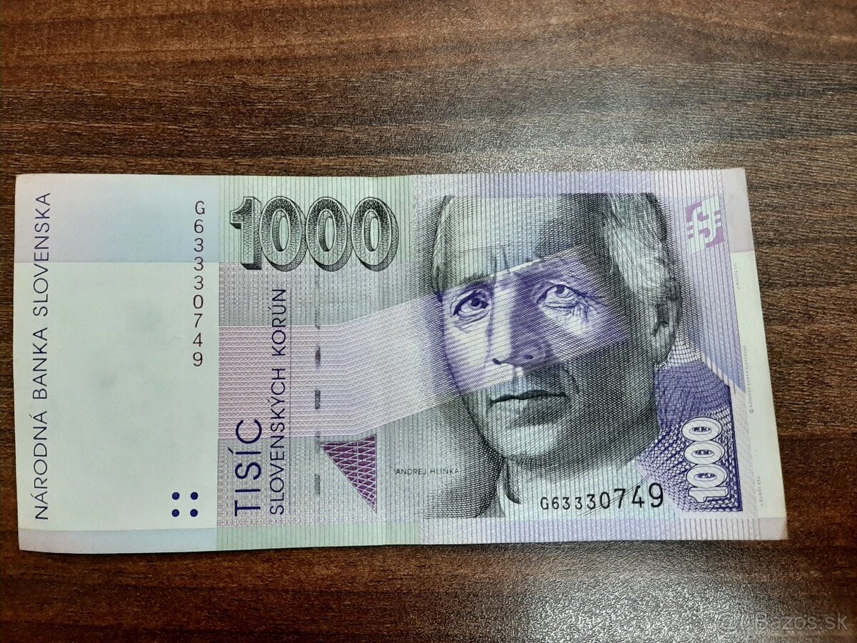 1000SK - TISÍC Slovenských korún