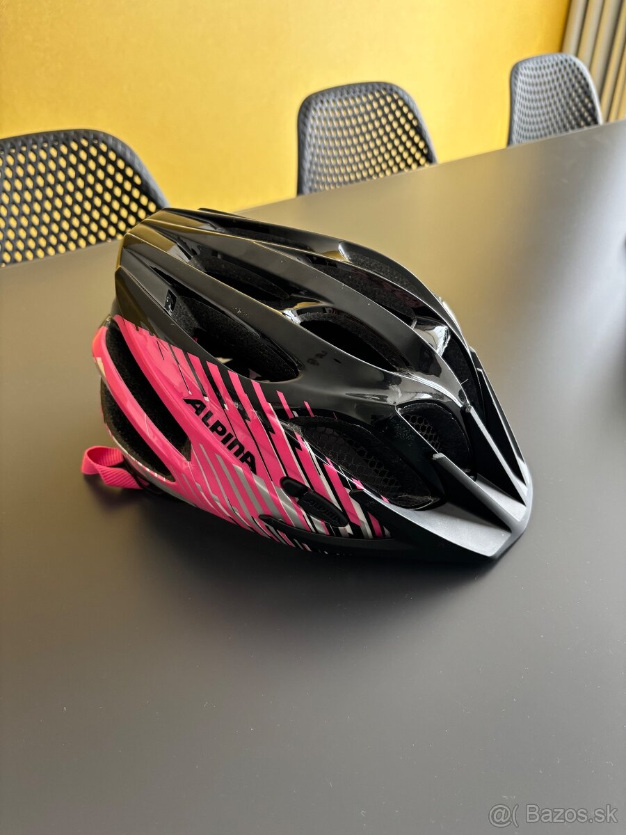 Predám detskú cyklistickú prilbu Alpina FB JR2.0 pink/black