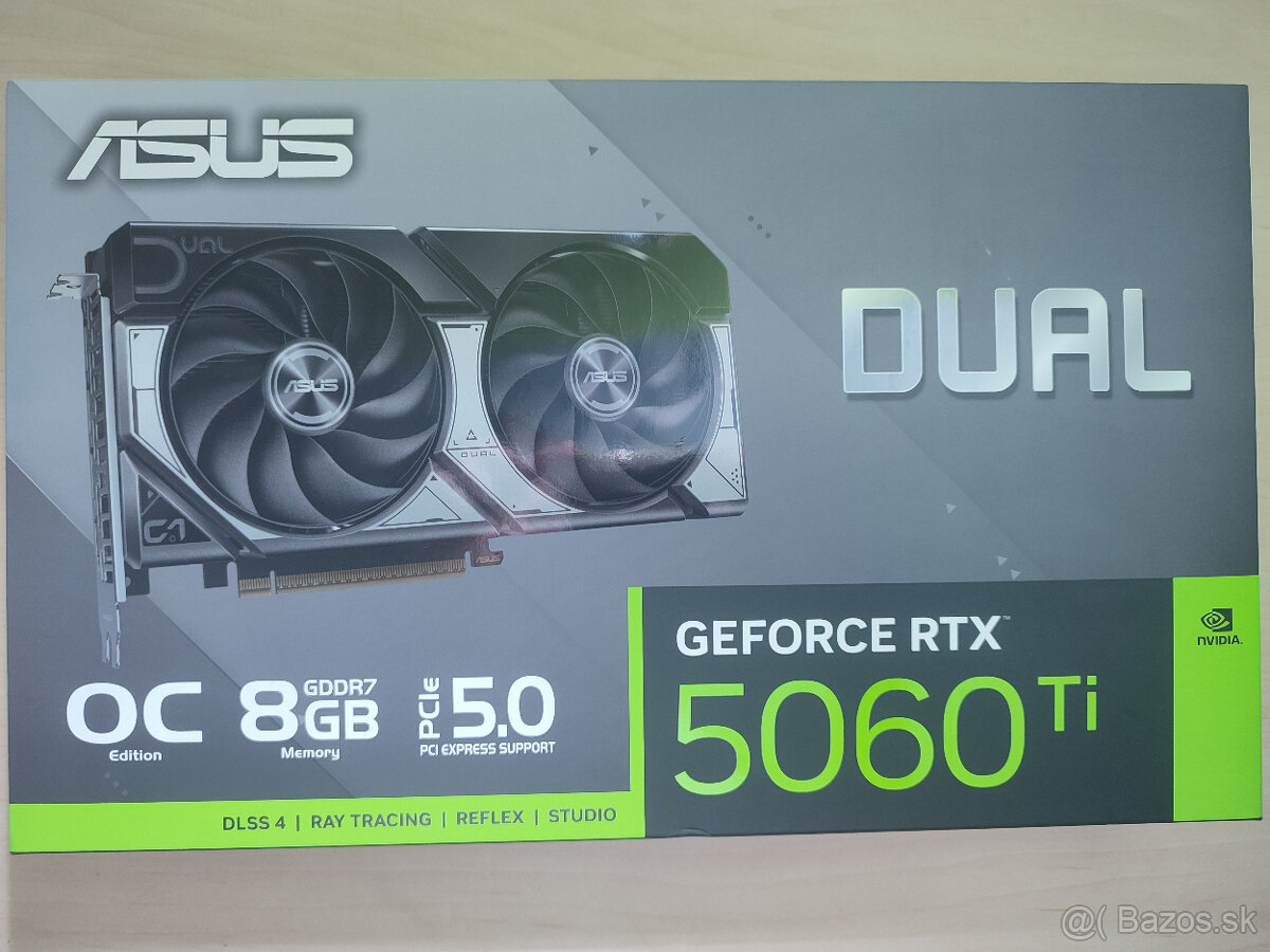 NOVÁ grafická karta ASUS RTX 5060 Ti 8GB – neotvorená