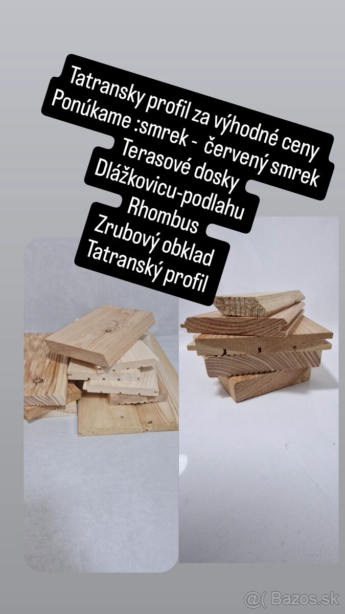 Obklad červený smrek