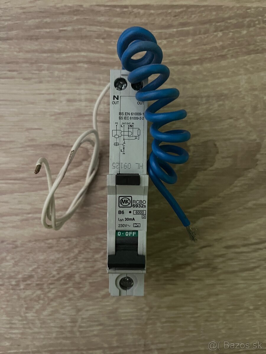 Istič a Prúdový Chránič 6A / 30mA