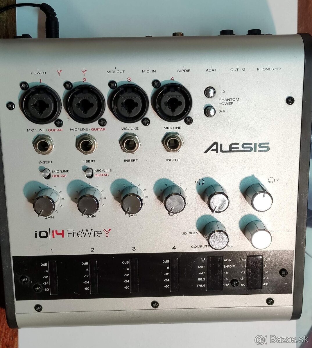 Predám (vymením) externú firewire zvukovú kartu Alesis iO14