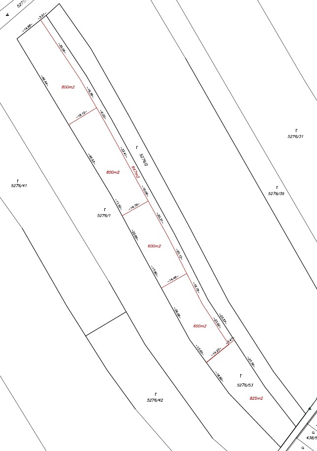 Dočasne investícia, záhrada, 600 m2, v UPI určené na RD