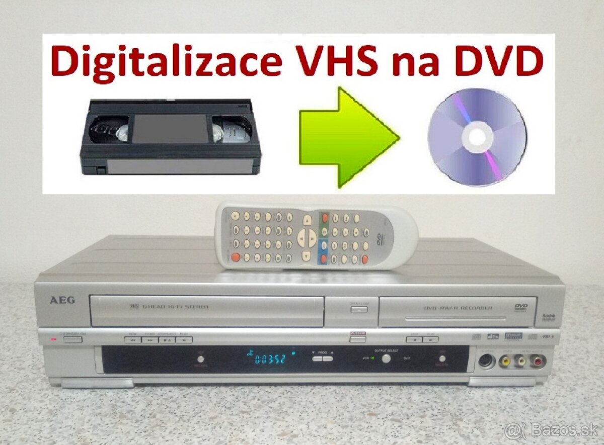 VHS-DVD rekordér AEG DVD-R4509VCR