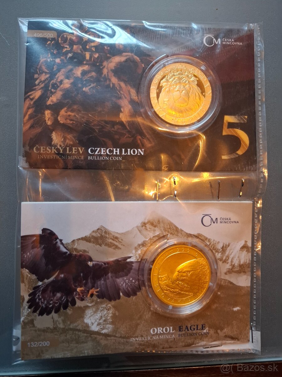 Zlaté uncové investičné mince