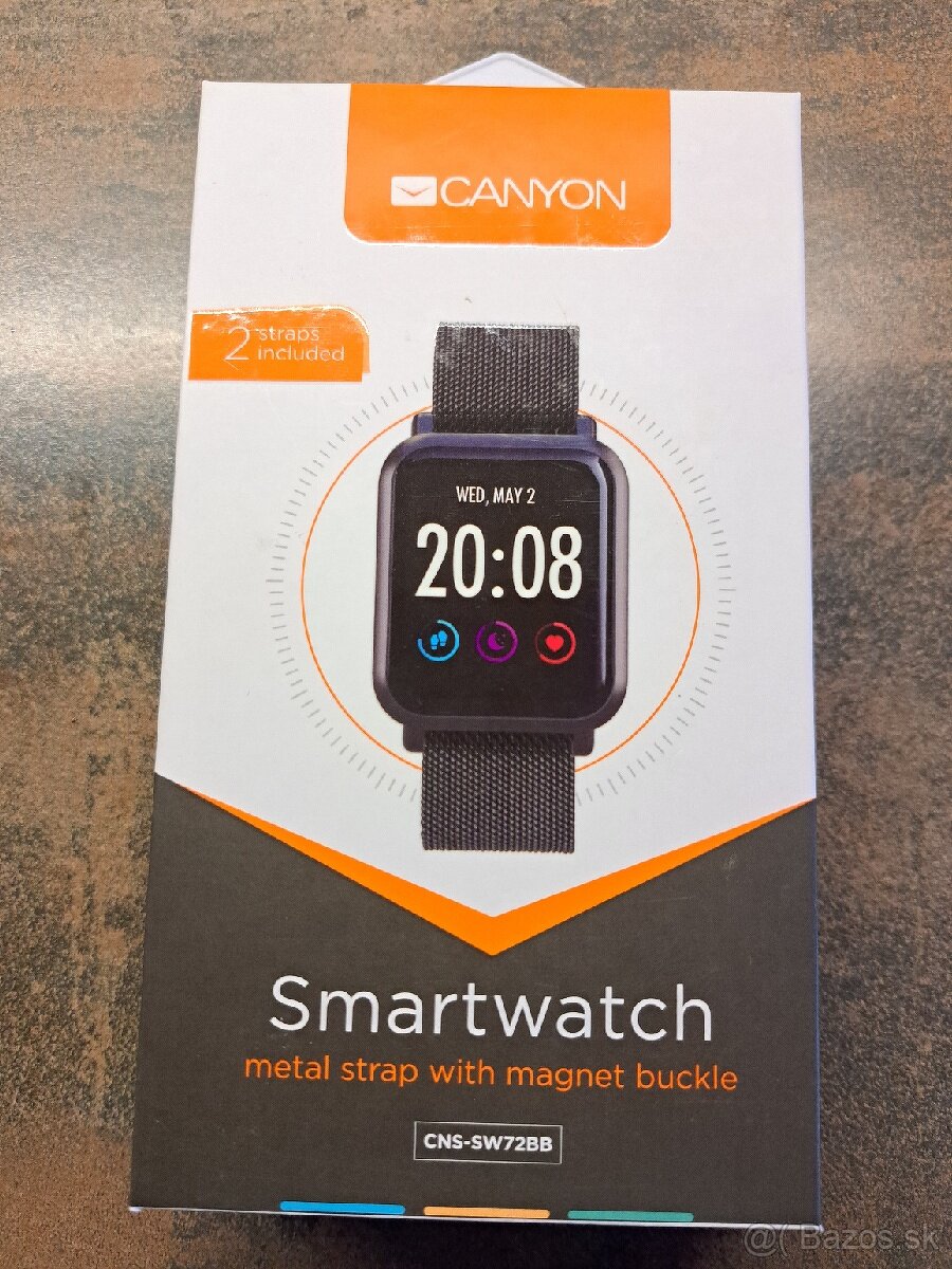 Nove smart hodinky Canyon CNS-SW72BB
