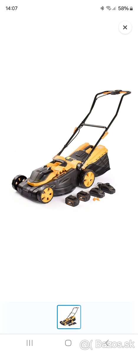 Riwall RALM 3820 40 V 2× 4 Ah + 2× nabíjačka