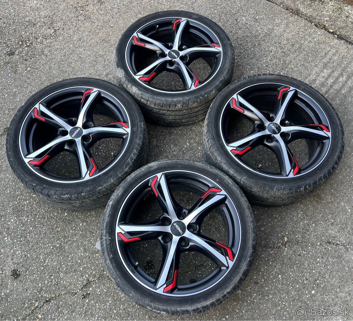 5x108 R18 + 225/45 letné 7mm