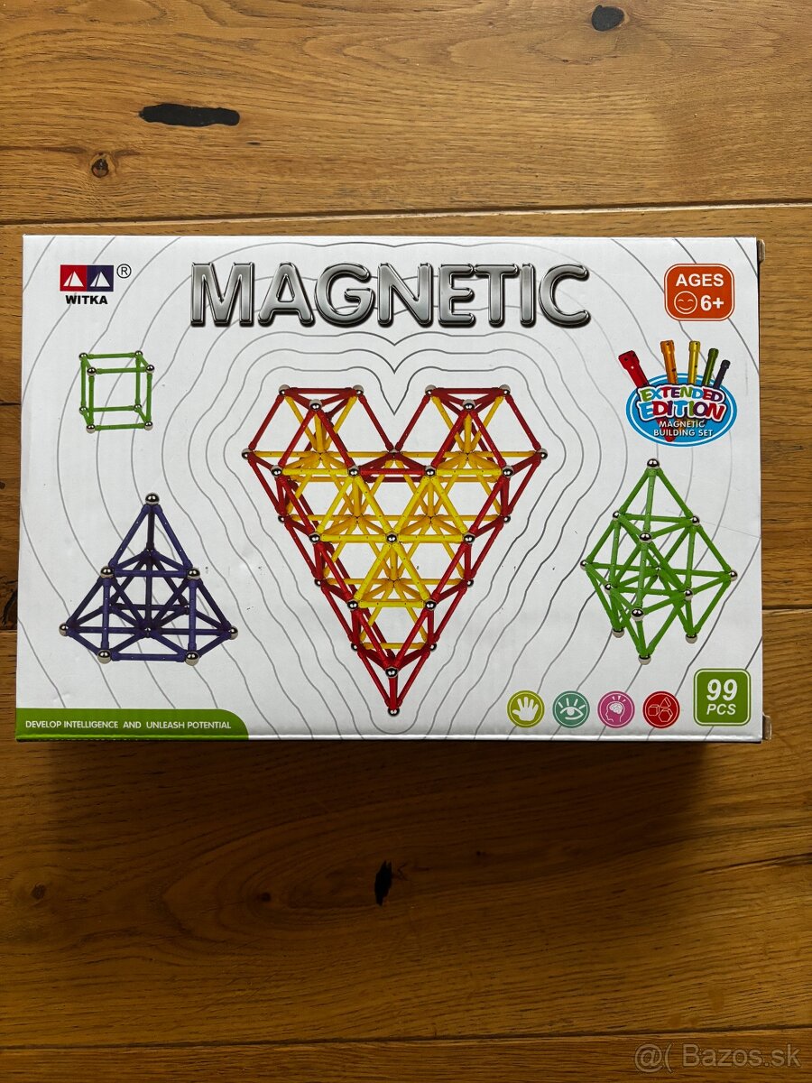 Magnetic stavebnica 6+