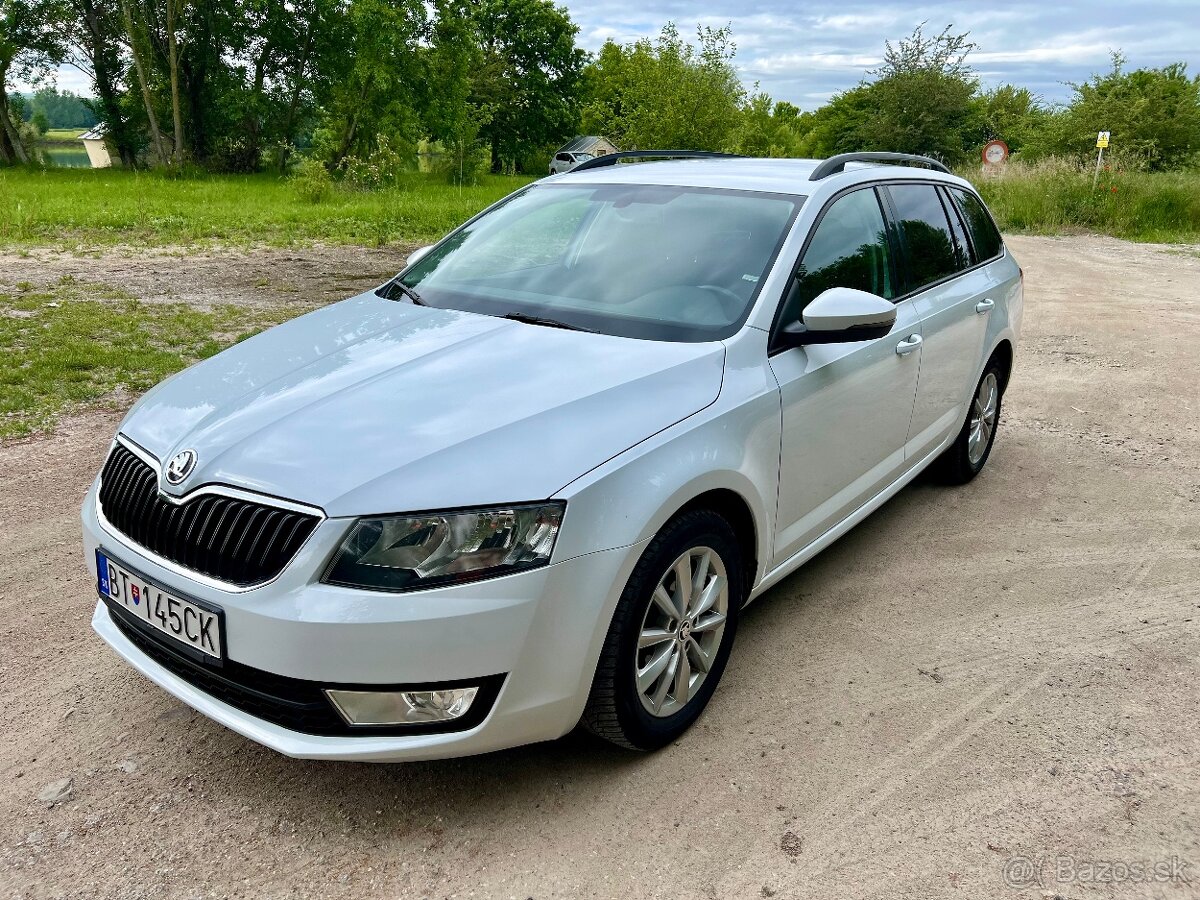 ŠKODA Octavia 3,1.6TDI,81kw,DSG,12/2015,biela perleť
