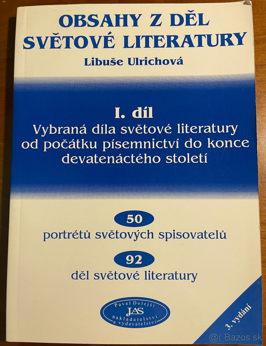 Obsahy z děl světové literatury I. díl