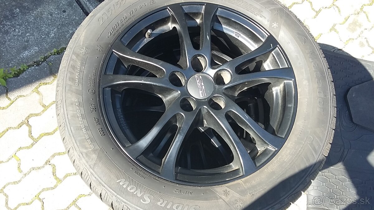 215/55R16 zimné M+S matador na hliníkových diskoch