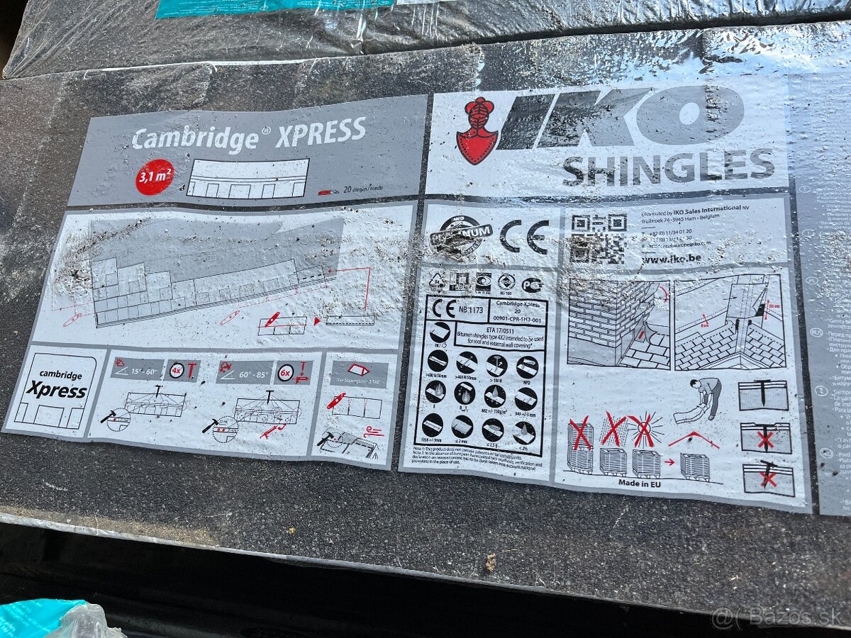 Predám strešný šindeľ IKO Cambridge Xpress