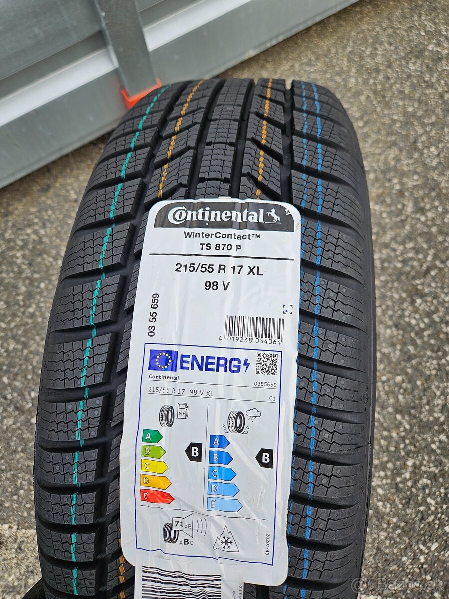 Nové zimní pneu Continental TS870 215/55 R17