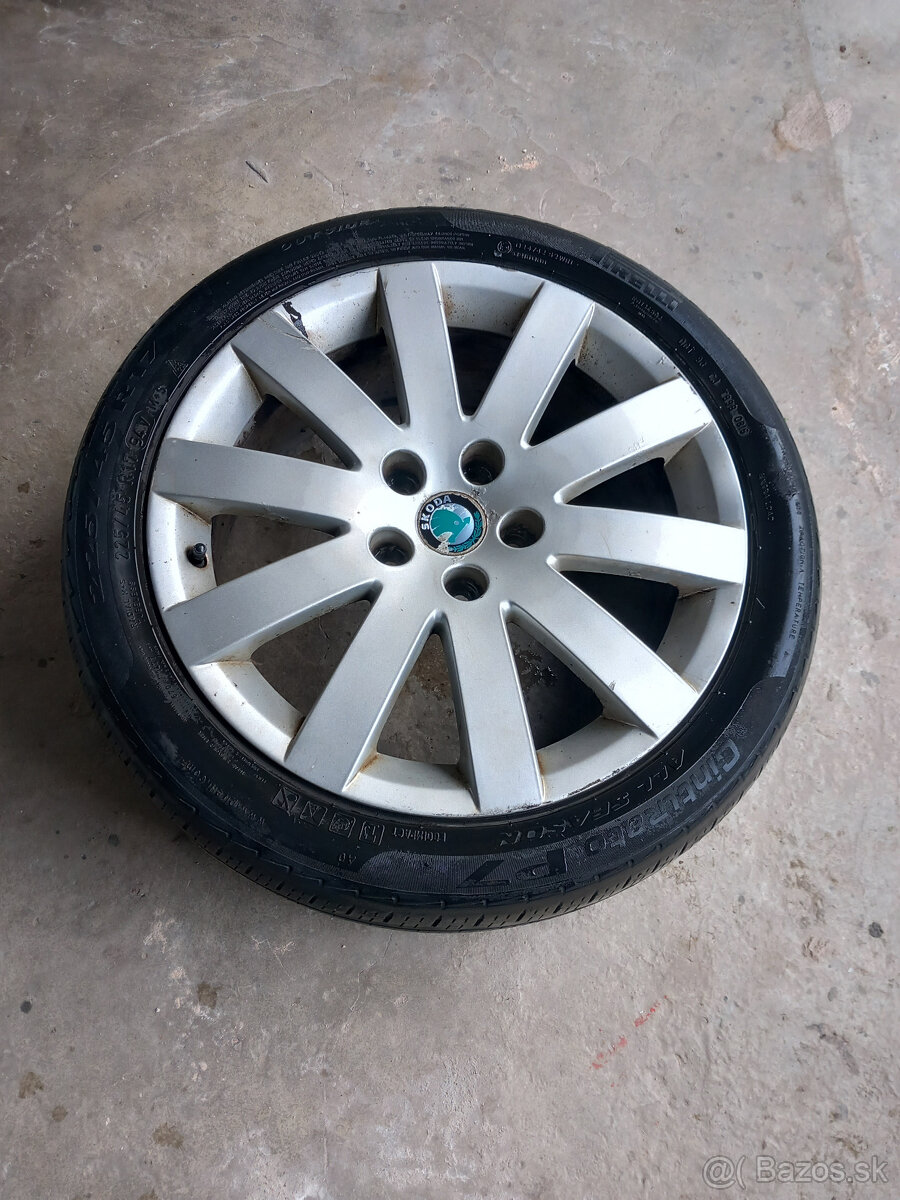 Elektróny disky Škoda Superb 225/45 R17
