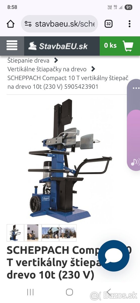 Štiepačka na drevo