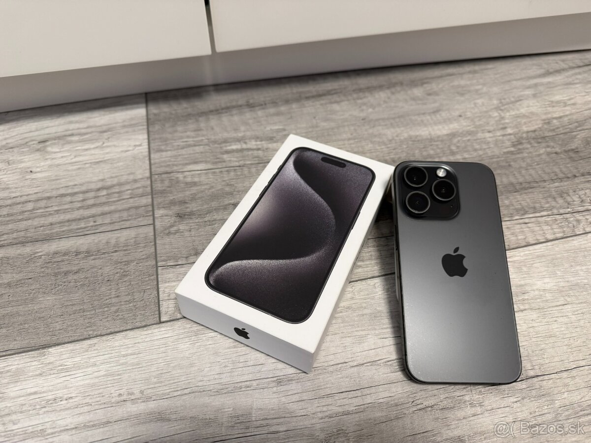 Apple iPhone 15 pro Black Titanium