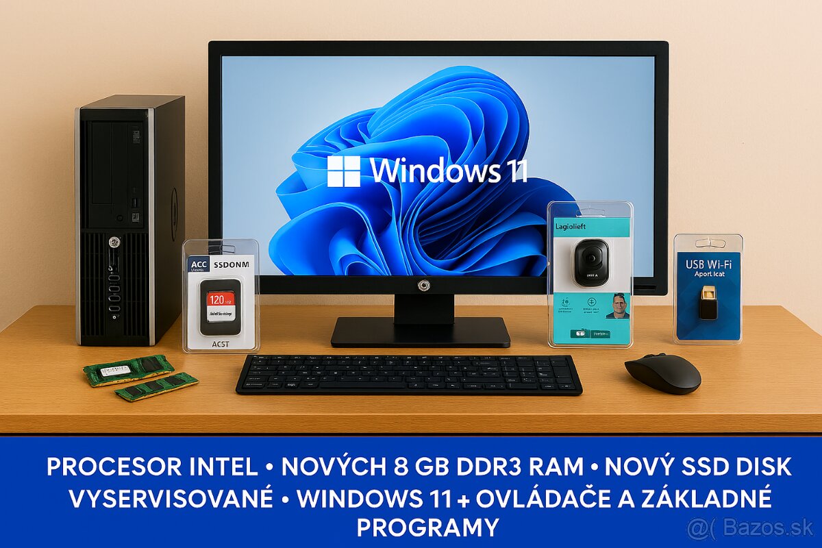 PREDÁM INOVOVANÝ POČITAČ HP ELITE 8200 SFF + VECI ZADARMO
